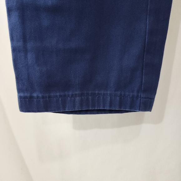 Outstanding BRIONI Navy Blue Cotton Blend Straight Leg Chinos Made Italy sz 44 - Picture 2 of 11